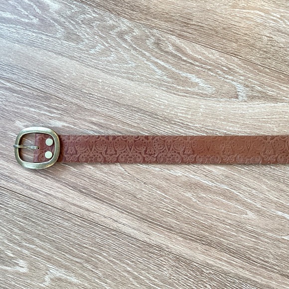 Lucky Brand Embossed Leather Belt - Picture 2 of 3
